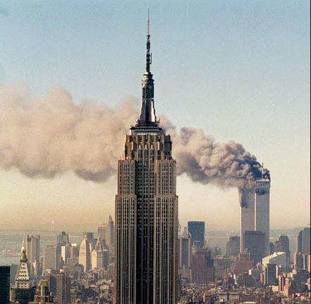 twin towers collapsed. World Trade Center (Twin