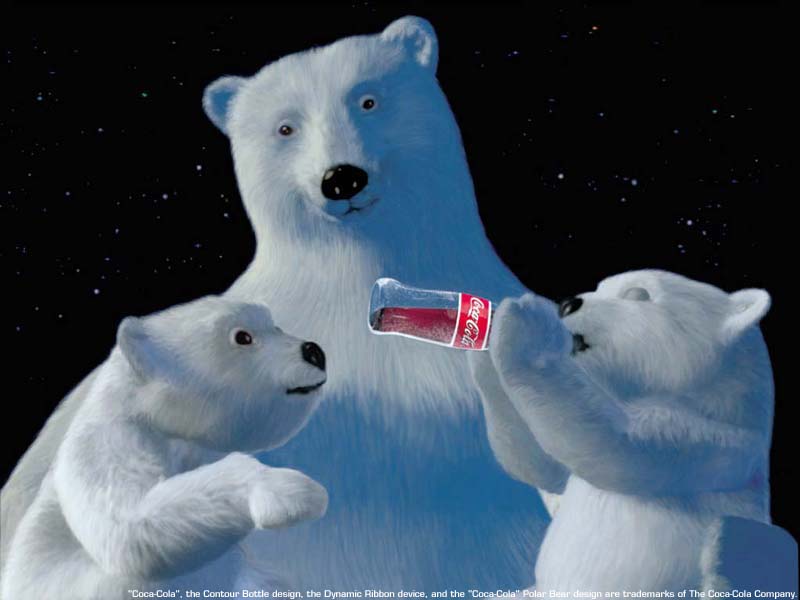 Coca Cola Polar Bear Wallpaper 800 x 600 Coca Cola Polar Bear