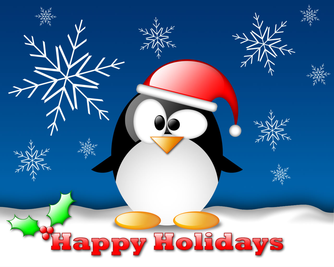 Happy Holidays Tux