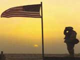 Saluting the Flag